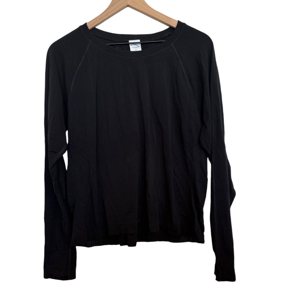 NWOT Athleta Momentum Seamless Top in Black New